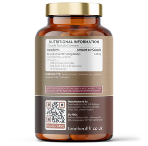 Reishi Mushroom Extract – High Strength 50% Polysaccharides – Immunity & Vitality