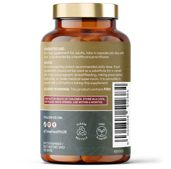 Bone Regen® – Bone Strength, Structure, Density & Fracture Repair – with Calcium, Magnesium, Vitamin D3, K2, Zinc & Collagen – Clinically Proven Ingredients for Complete Osteo Support 120 Capsule Bottle Time Health