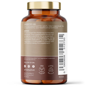 Organic KSM66® Ashwagandha - 6000mg Equivalent - 5% Withanolides