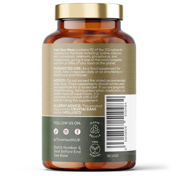 Organic Irish Sea Moss – Wild Harvested – Thyroid, Skin & Energy Support