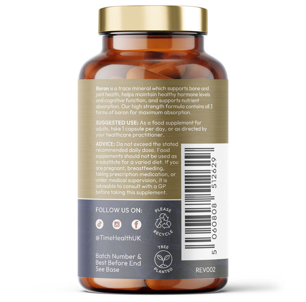 Boron - 10mg Optimal Strength - Cognitive, Osteo & Hormone Health