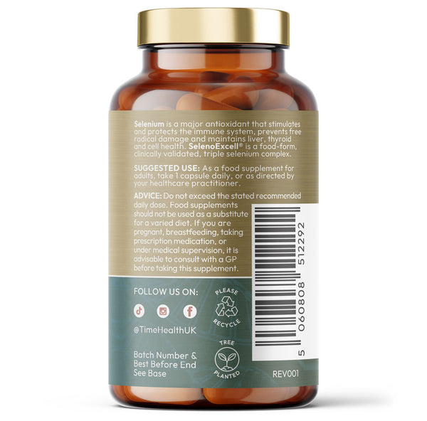 Selenium 200mcg – SelenoExcell® – Immune, Thyroid & Cellular Health