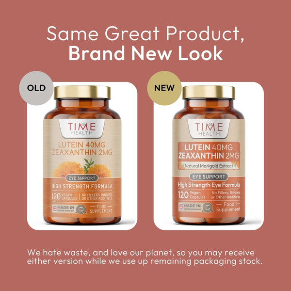 Lutein 40mg - Zeaxanthin 2mg - Maximum Strength - Eye Health & Vision