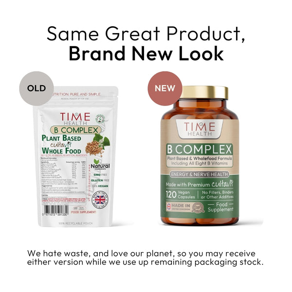 Vitamin B Complex – Whole Food & Plant-Based with Cultavit® – Energy & Nerves