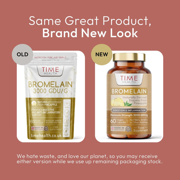 Bromelain Capsules - High Strength 500mg / 3000 GDU/g  - From Pineapple