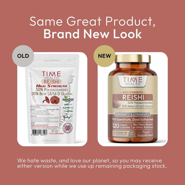 Reishi Mushroom Extract – High Strength 50% Polysaccharides – Immunity & Vitality