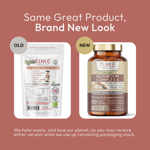 Organic Mushroom Complex 6 – Chaga, Cordyceps, Shiitake, Reishi, Lion's Mane, Maitake