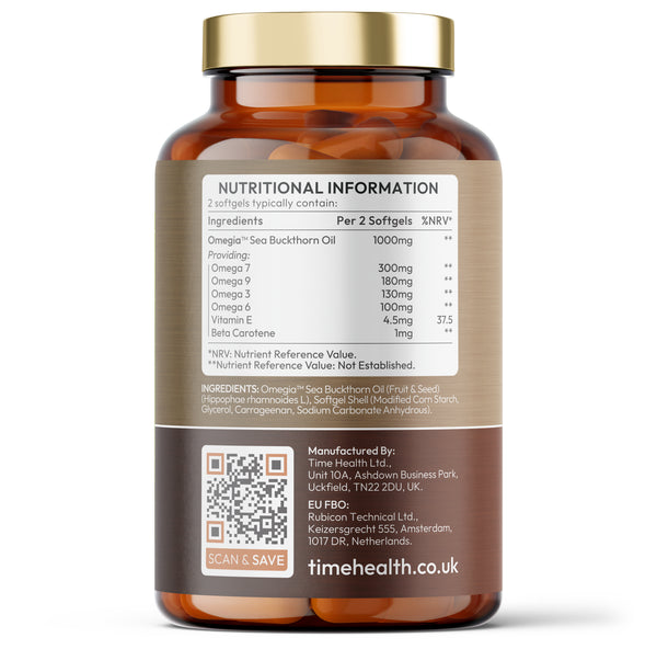 Wildcrafted Sea Buckthorn – Omega 3, 6, 7 & 9 – Heart, Eye & Skin Health