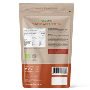Organic Sunflower Lecithin Powder – 17% Phosphatidylcholine – Brain, Liver & Heart Health