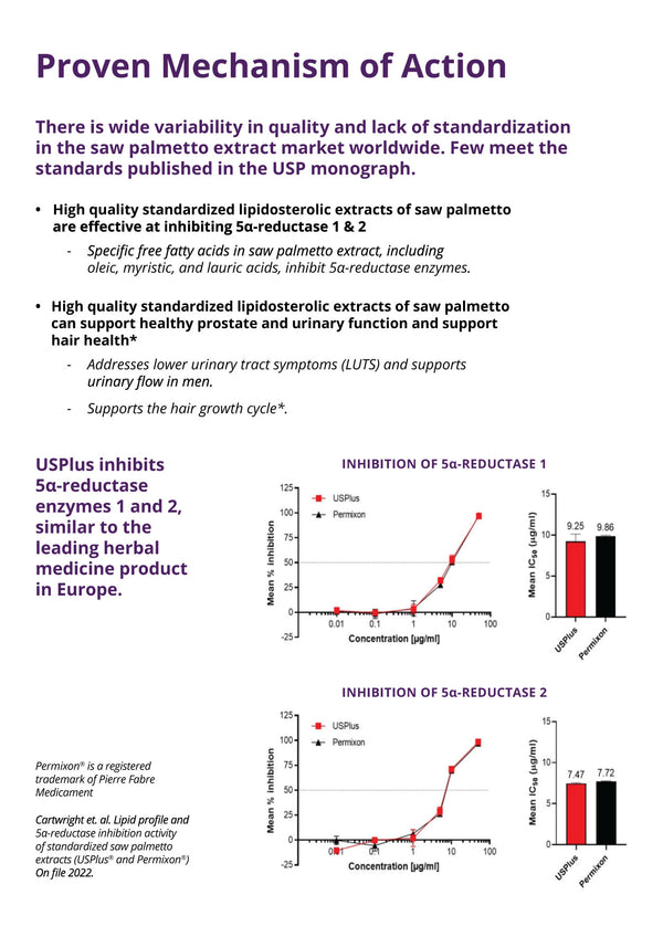 Saw Palmetto Extract – USPlus® 45% Fatty Acids – Hair Loss & Prostate Support