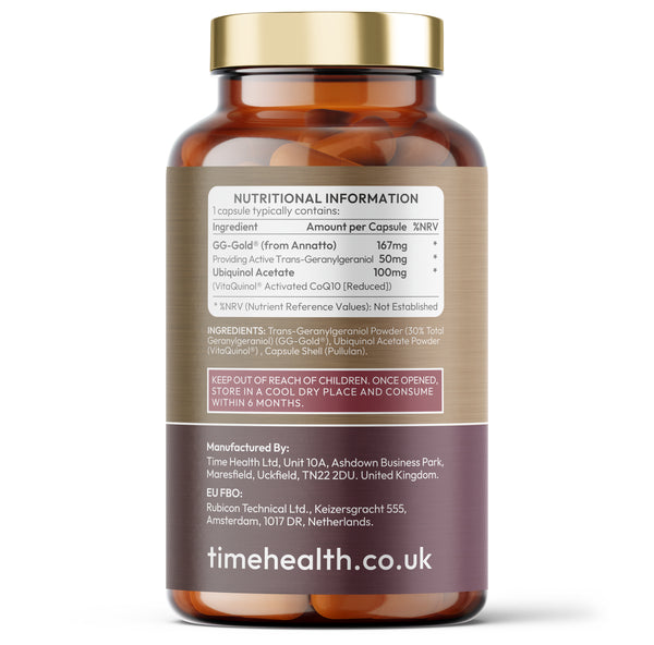 Ubiquinol & Geranylgeraniol - GG-Gold® & VitaQuinol® - Activated CoQ10