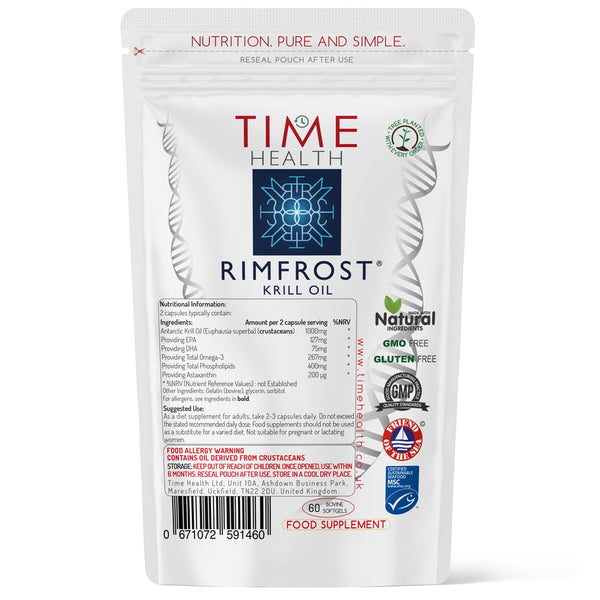 Antarctic Krill Oil - Rimfrost® - Omega-3 EPA/DHA, Phospholipids & Astaxanthin