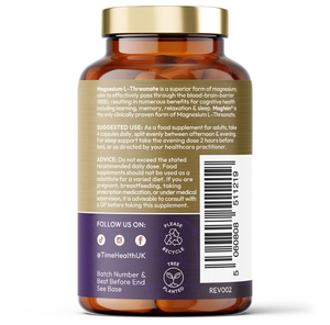 Magnesium L-Threonate - Magtein® - High Strength 2100mg - Cognitive & Sleep Support