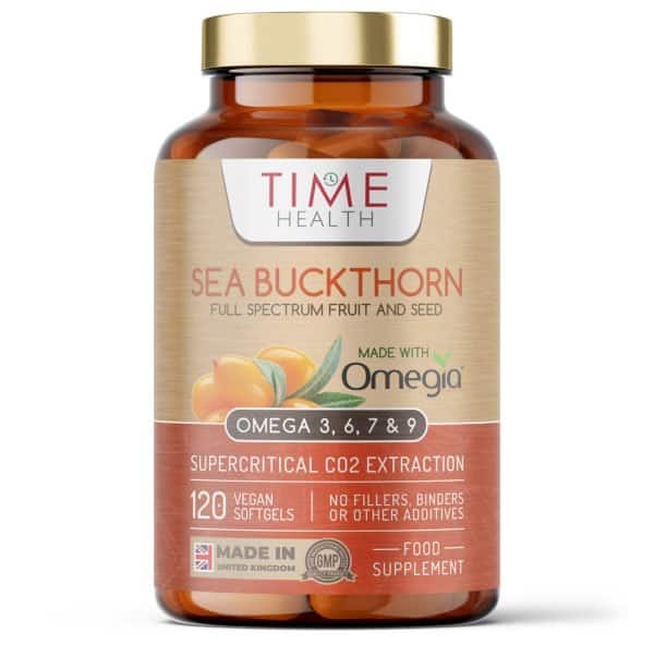 Wildcrafted Sea Buckthorn - Omega 3, 6, 7 & 9 - Optimal Eye & Skin Health - Carrageenan Free - Formulated with Premium Omegia® - Vegan, Kosher, Non-GMO