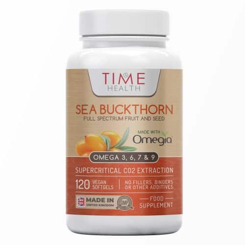 Sea Buckthorn Oil - Omega 3, 6, 7 & 9 - 120 Carrageenan Free Softgels -