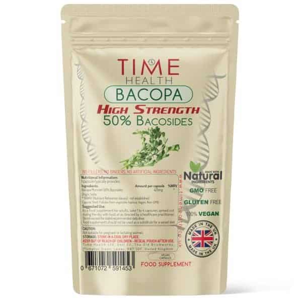 Bacopa Monnieri Capsules - High Strength 50% Bacosides