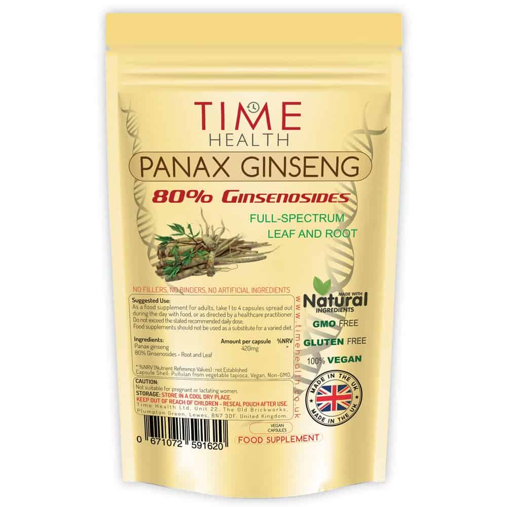 Panax Ginseng 80 Ginsenosides Full Spectrum Leaf And Root Time Health Quality And Affordable