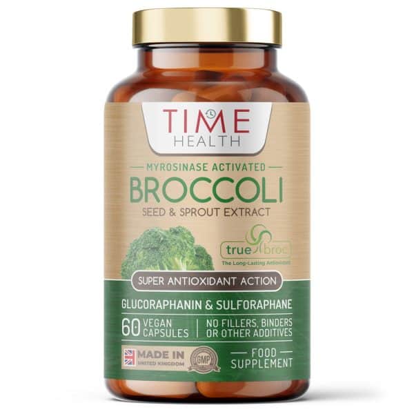 Broccoli Extract - Glucoraphanin & Sulforaphane from Broccoli Seed & Sprout - Myrosinase Activated - Long-Lasting Antioxidant Properties - Premium TrueBroc® Formula - 60 Vegan Capsules