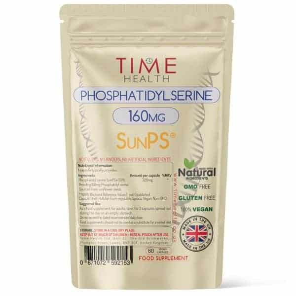 Phosphatidylserine - 160mg per Capsule - Made with SunPS - Naturally Derived from Sunflower Seeds