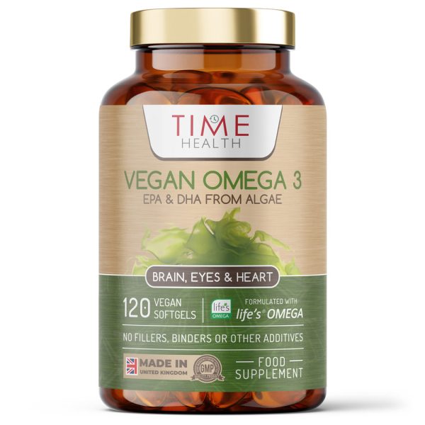 Vegan Omega 3 - EPA & DHA from Algae Oil – Premium Global Brand - Carrageenan-Free - Sustainable Algal Alternative to Fish Oil - Vegetarian Essential Fatty Acids - UK Made Supplement (120 Softgel Bottle)