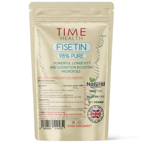 Fisetin Capsules - 100mg - 98% Pure - UK Made Supplement