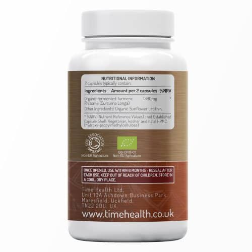 Organic Fermented Turmeric – 120 Capsules – Highly Bioavailable 